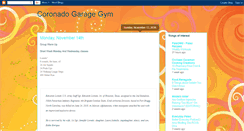 Desktop Screenshot of coronadogaragegym.blogspot.com