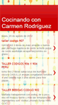 Mobile Screenshot of cocinandoconcarmenrodriguez.blogspot.com