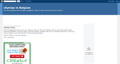 Desktop Screenshot of citytripsinbelgium.blogspot.com