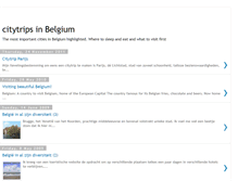 Tablet Screenshot of citytripsinbelgium.blogspot.com