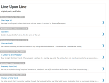 Tablet Screenshot of lineuponlinepoetry.blogspot.com