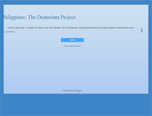 Tablet Screenshot of deuteriumproject.blogspot.com