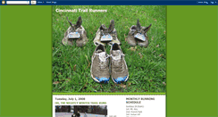 Desktop Screenshot of cincinnatitrailrunners.blogspot.com