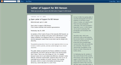 Desktop Screenshot of billhensonletterofsupport.blogspot.com