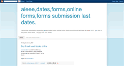 Desktop Screenshot of aieee2012info.blogspot.com