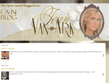Tablet Screenshot of joan-vanark.blogspot.com