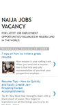 Mobile Screenshot of naijajobvacancy.blogspot.com