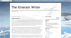 Desktop Screenshot of itinerantwriter.blogspot.com