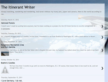 Tablet Screenshot of itinerantwriter.blogspot.com
