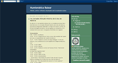 Desktop Screenshot of numismaticabalear.blogspot.com