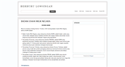 Desktop Screenshot of info-kerja.blogspot.com