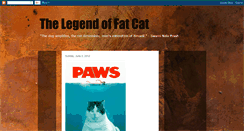 Desktop Screenshot of legendoffatcat.blogspot.com