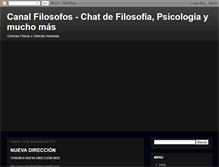 Tablet Screenshot of canalfilosofos.blogspot.com