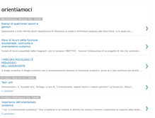 Tablet Screenshot of orientiamoci.blogspot.com