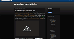 Desktop Screenshot of desechosindustriales.blogspot.com