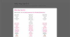 Desktop Screenshot of milkywayhair613q.blogspot.com