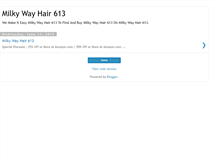 Tablet Screenshot of milkywayhair613q.blogspot.com