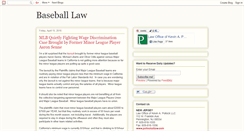 Desktop Screenshot of baseballlaw.blogspot.com