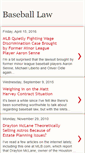 Mobile Screenshot of baseballlaw.blogspot.com