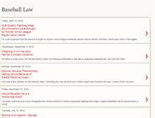 Tablet Screenshot of baseballlaw.blogspot.com