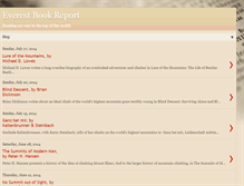 Tablet Screenshot of everestbookreport.blogspot.com