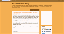 Desktop Screenshot of brianmasinick.blogspot.com