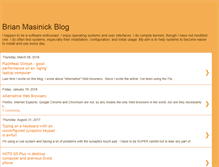 Tablet Screenshot of brianmasinick.blogspot.com