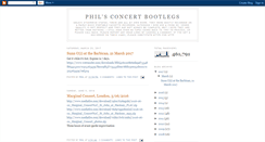 Desktop Screenshot of philsbootlegs.blogspot.com