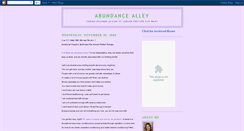 Desktop Screenshot of abundancealley.blogspot.com