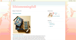 Desktop Screenshot of lifeismeaningfull-fufu.blogspot.com