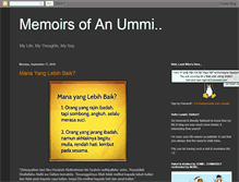 Tablet Screenshot of preciousthoughts-ummi.blogspot.com