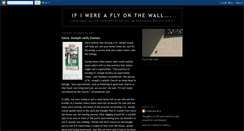 Desktop Screenshot of ifiwereaflyonthewall.blogspot.com