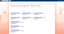 Desktop Screenshot of kareenakapoorwebsite.blogspot.com