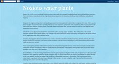 Desktop Screenshot of noxiouswaterplants.blogspot.com