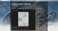 Desktop Screenshot of intervencaourbana.blogspot.com