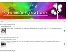 Tablet Screenshot of kiwimeskreations.blogspot.com