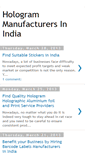 Mobile Screenshot of hologram-manufacturers-in-india.blogspot.com