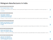 Tablet Screenshot of hologram-manufacturers-in-india.blogspot.com