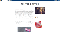 Desktop Screenshot of ma-vie-privee.blogspot.com