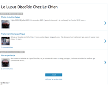 Tablet Screenshot of lupus-discoide-chien.blogspot.com