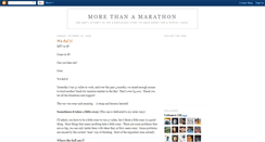 Desktop Screenshot of morethanamarathon.blogspot.com