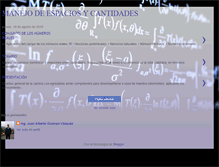 Tablet Screenshot of espacioscantidades01.blogspot.com