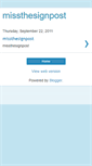 Mobile Screenshot of missthesignpost.blogspot.com