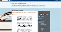 Desktop Screenshot of letraslibras-ufg.blogspot.com