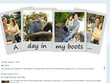 Tablet Screenshot of adayinmyboots.blogspot.com