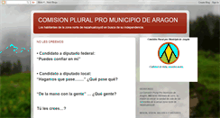 Desktop Screenshot of comisionpluralpromunicipiodearagon.blogspot.com