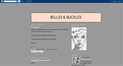 Desktop Screenshot of bellesandbuckles.blogspot.com