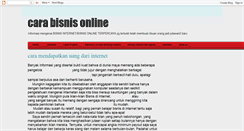 Desktop Screenshot of cara-bisnisonlines.blogspot.com