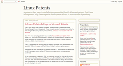 Desktop Screenshot of linuxpatents.blogspot.com