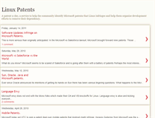 Tablet Screenshot of linuxpatents.blogspot.com